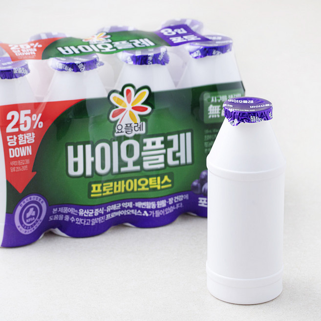 요플레 바이오플레 포도, 130ml, 8개입, 1개