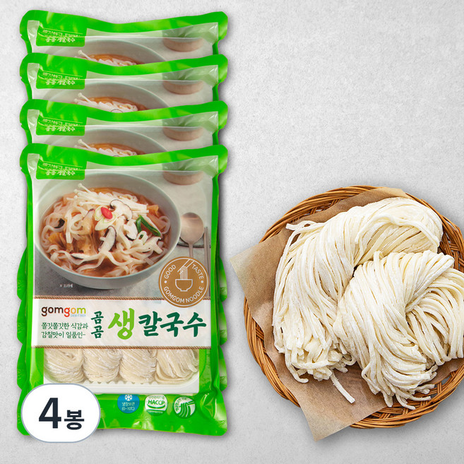 곰곰 생칼국수, 1kg, 4봉