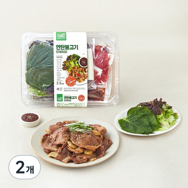 프레시밀 기사식당 연탄불고기 간장, 715g, 2개