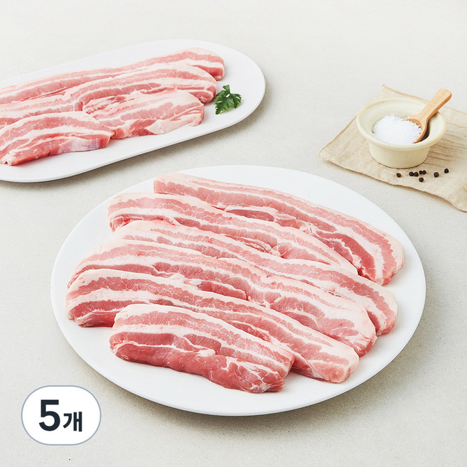 고급진 캐나다산 삼겹살 구이용 (냉장), 1kg, 5개