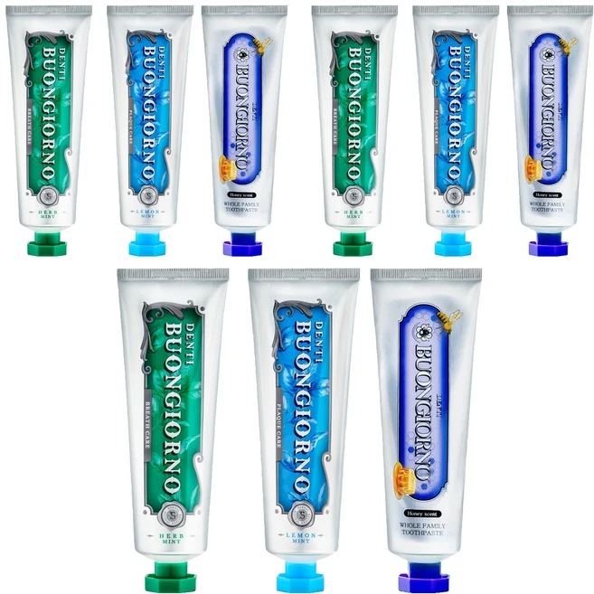 덴티본조르노 구취 + 잇몸 + 치석 케어 치약 세트, 100g, 3개입, 3세트 - 쿠팡