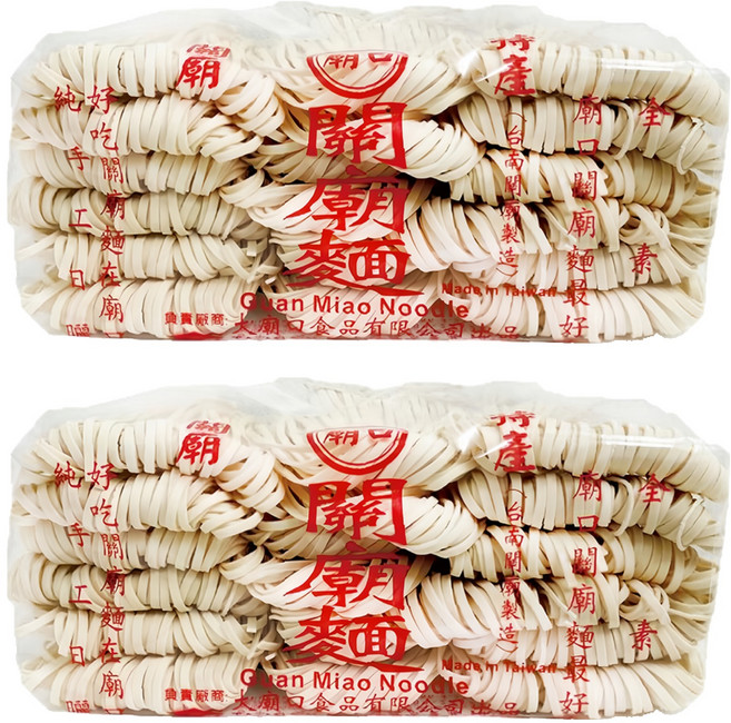 MIAW KO 廟口 關廟麵 粗, 1.2kg, 2包