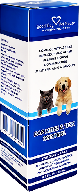 GBPH 好寶貝 草本植萃蟲蟲剋星耳道滴劑 犬貓通用, 15ml, 1瓶