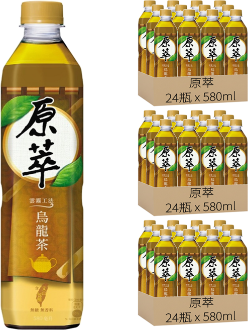 原萃 文山包種烏龍茶, 580ml, 72瓶