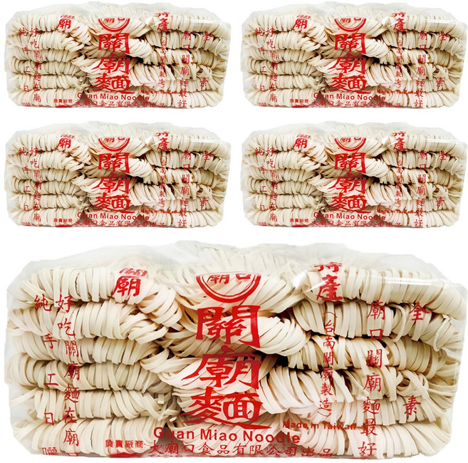MIAW KO 廟口 關廟麵 粗, 1.2kg, 5包