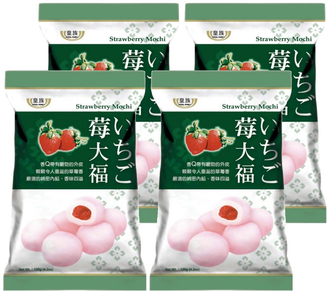Royal Family 皇族 草莓大福, 120g, 4包