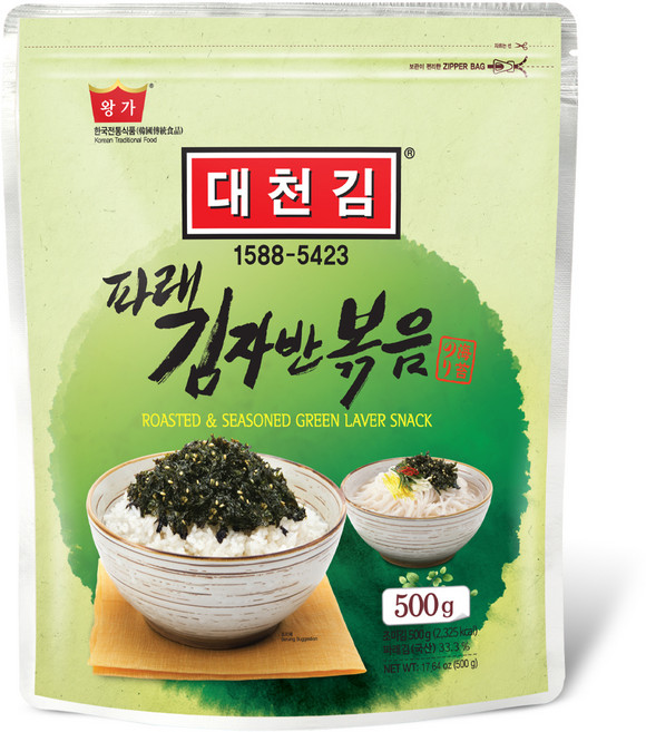 대천김 파래 김자반볶음, 500g, 1개