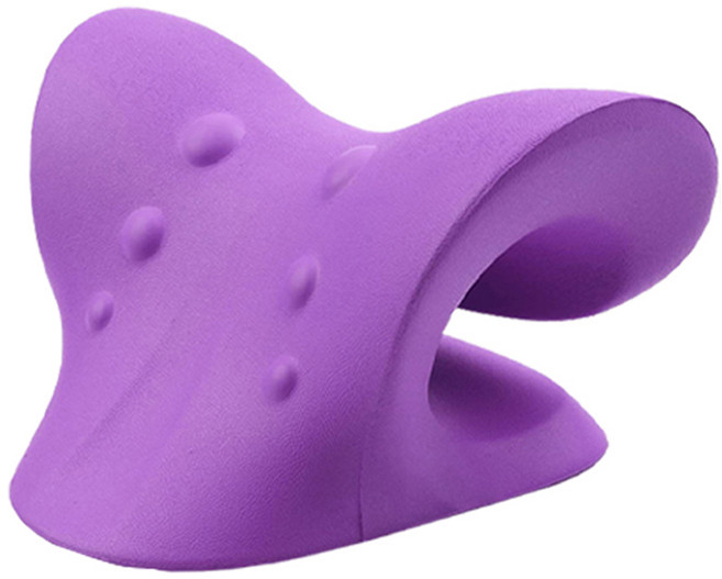 일상나눔 넥 스트레칭 베개, 퍼플, 1개