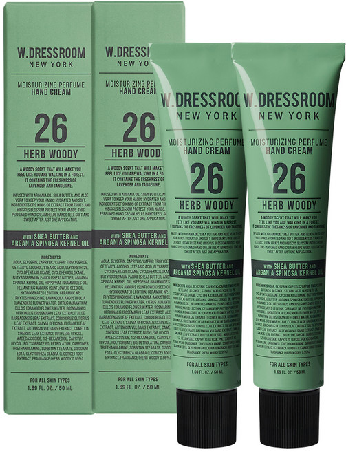 더블유드레스룸 퍼퓸 핸드크림 26 허브우디, 50ml, 2개