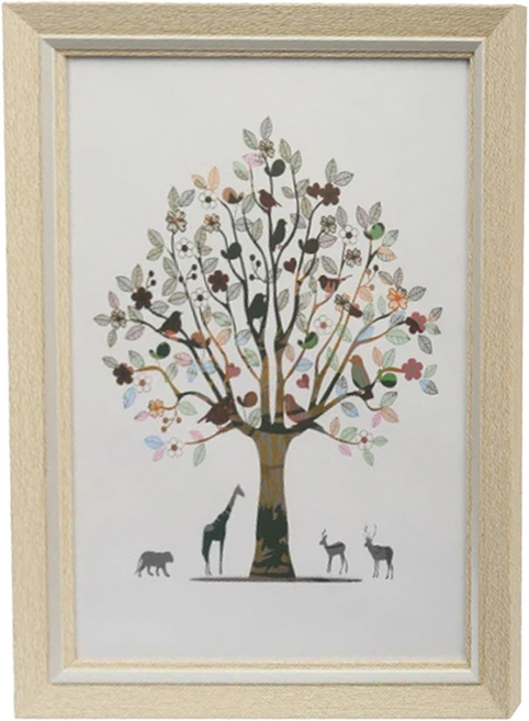 歐款獎狀證書相框, 直紋白, 1個