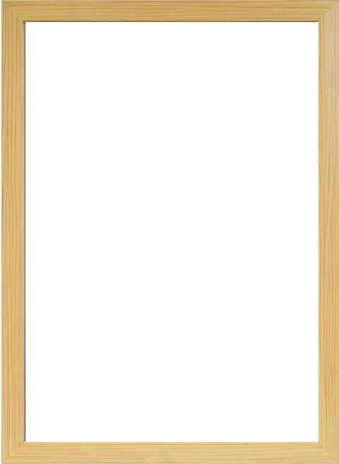 TRENY 原色調A4獎狀證書相框, 原木色, 1個