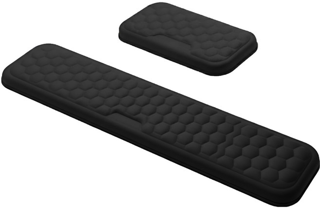 픽스몰 메모리폼 팜레스트 받침대 세트, 블랙, 1세트