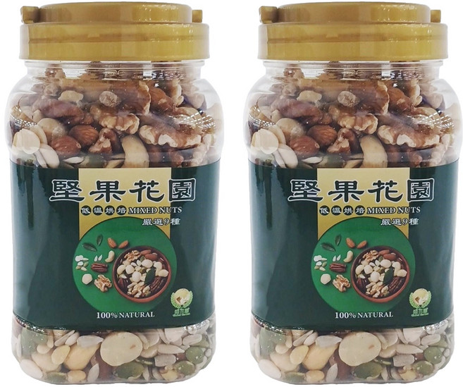 Global Garden 盛花園 堅果花園九寶重量罐, 730g, 2罐