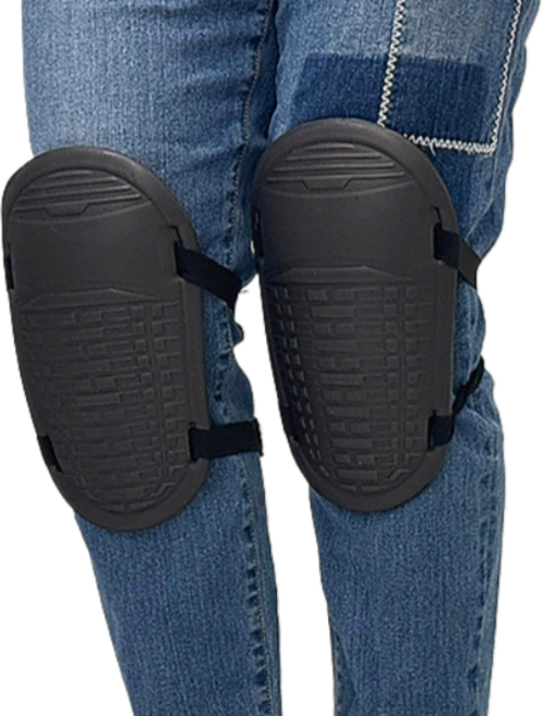 인피샵 방패형 고밀도 작업용 무릎보호대 2P, 블랙, 1개