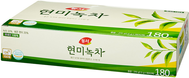 동서 현미녹차, 1.5g, 180개입, 1개