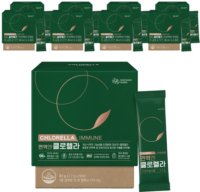 DAESANG Wellife 免疫恩 藍綠藻 30入, 81g, 9個