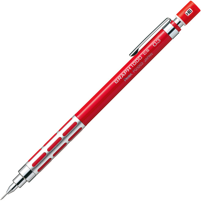 펜텔 PG1003CS-B 그래프 1000 CS 샤프, 0.3mm, 1개