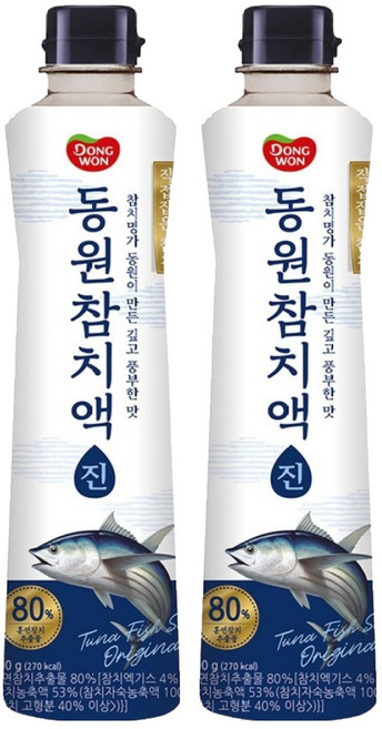 동원 참치액 진, 900g, 2개