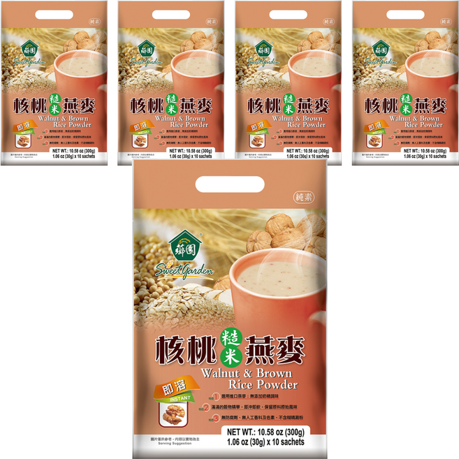 薌園 核桃糙米燕麥, 300g, 5袋