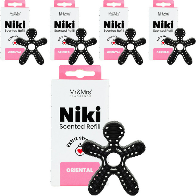Mr&Mrs FRAGRANCE Niki 車用芳香劑 補充包, 東方香, 5個