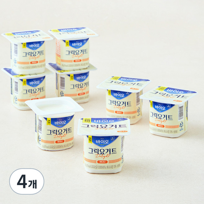 매일바이오 그릭요거트 Delight 바나나, 80g, 4개, 8개입