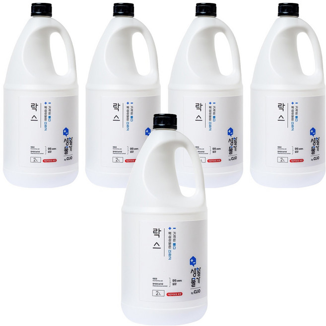 크리오 생활물가 락스, 2L, 5개