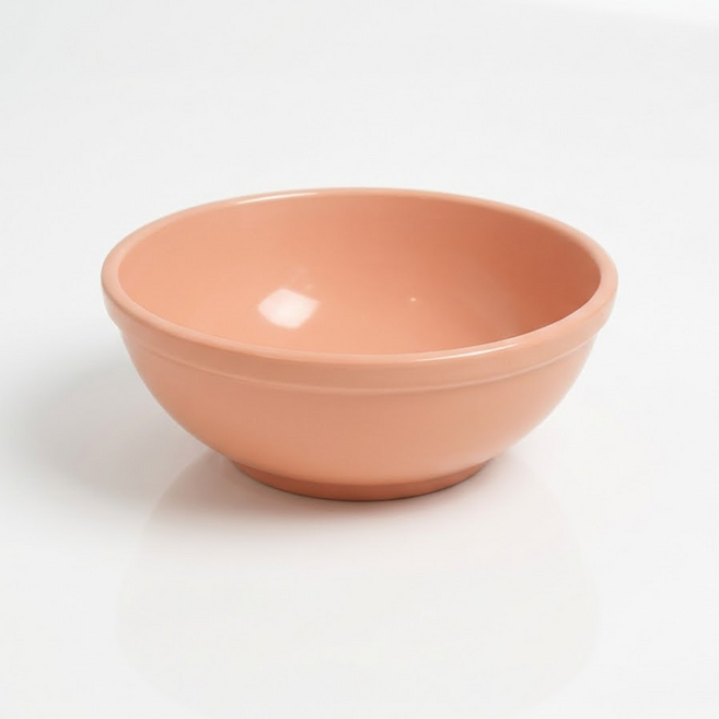 리빙메이트 단체급식 표준형 PC 식판국그릇 14 x 5.3 cm, 인디 핑크, 1개