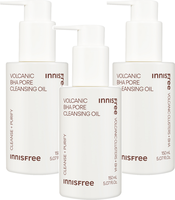 이니스프리 화산송이 모공 바하 클렌징 오일, 150ml, 3개