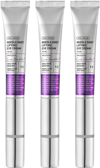브이티코스메틱 리들샷 리프팅 초미세진동 아이크림, 15ml, 3개