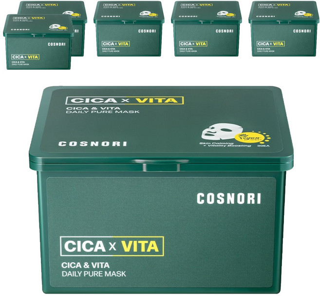 COSNORI 積雪草&維他命日常抽取式面膜, 30入, 6盒