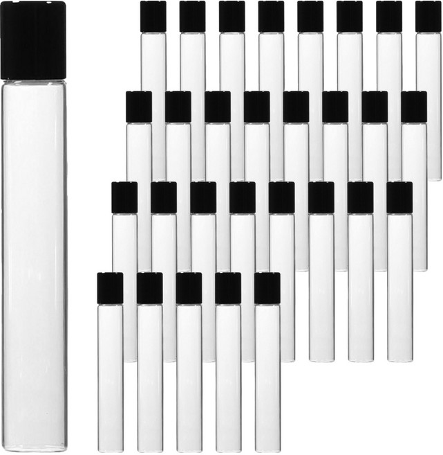 강군샵 롤온 향수 용기 10ml, 75개, 블랙 + 투명