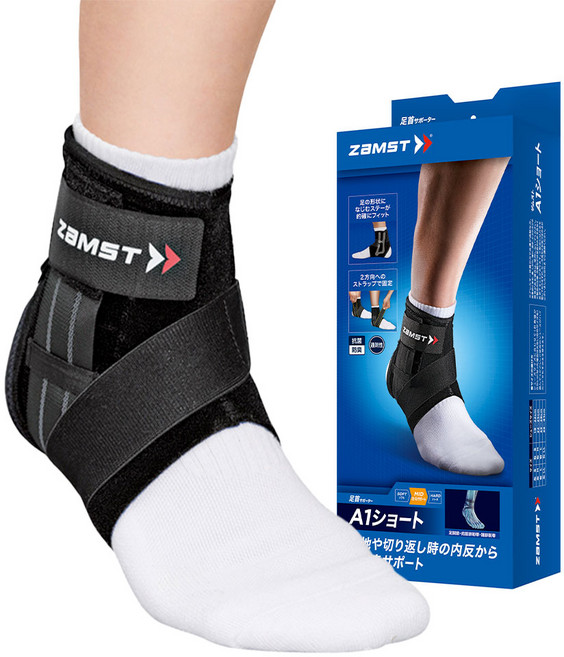 잠스트 발목보호대 A1-S, 1개, 블랙