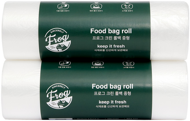 프로그 크린 롤백 중형 25cm x 35cm, 중(M), 500개입, 2개