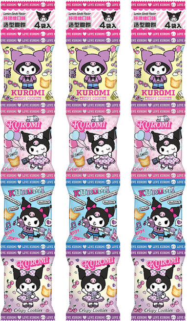 AMANDIER 雅蒙蒂 Kuromi 造型脆餅串包袋 檸檬糖口味, 20g, 12個