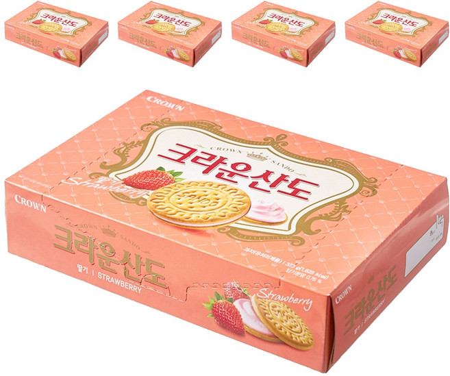 크라운산도 딸기, 323g, 5개