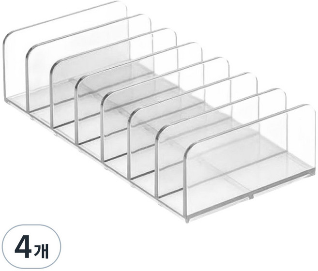 모나코올리브 메이크업 팔레트 정리대, 투명, 4개