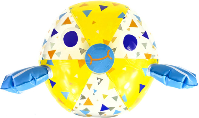 Splash About 河豚沙灘球, 1個, 黃色