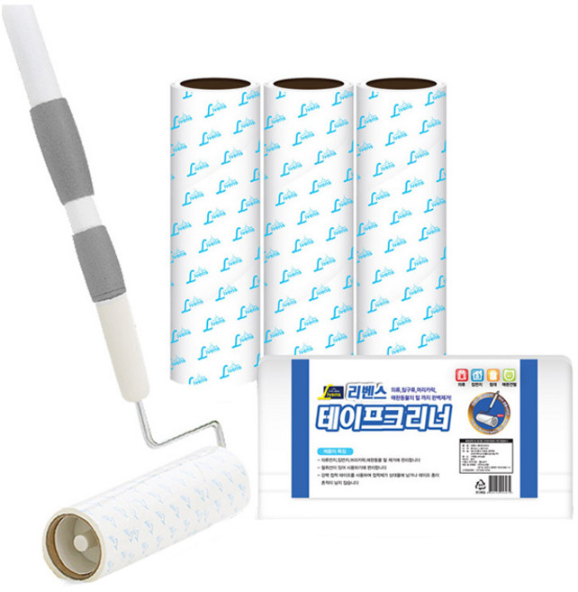 LIVENS 可立式長短兩用地板黏把7件組, 1組