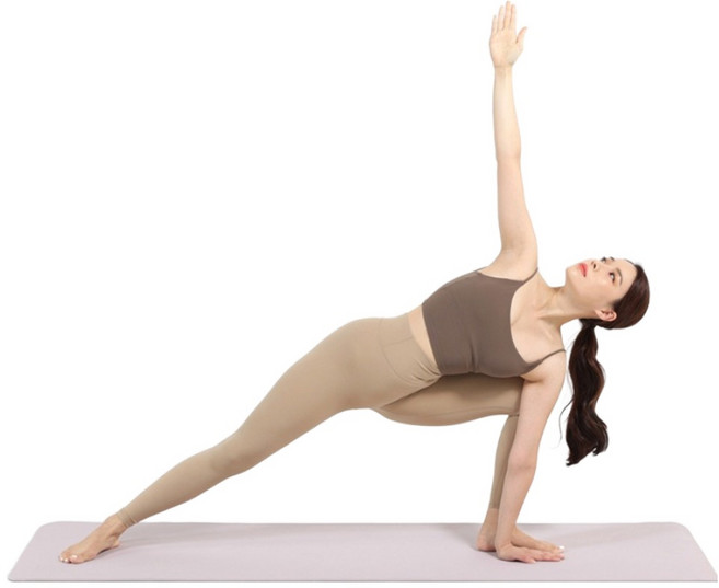 아리프 TPE 양면 요가매트, 스킨 베이지, 1개