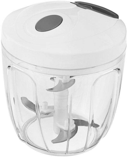 코멧 5중 칼날 야채 스핀 다지기 대형, 그레이, 1개