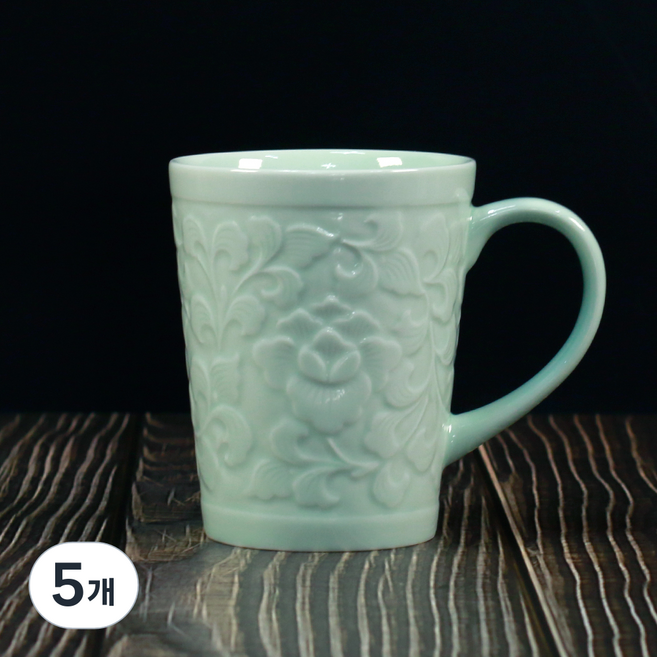 Happy Jung 東方馬克杯 L 340ml, 玉色, 5個