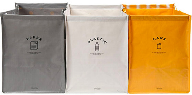 데일리라이크 타포린 분리수거함 세트, 01Littlebird