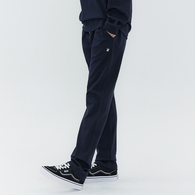 BEVERLY HILLS POLO CLUB 比佛利保羅 男女通用鬆緊腰帶日常刺繡標誌直筒運動褲 CPP7M31