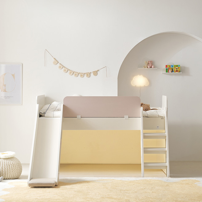 꿈꾸는요셉 앙팡 벙커침대 C + 조명 세트 방문설치, 라벤더캔디(프레임), 주백색(조명)