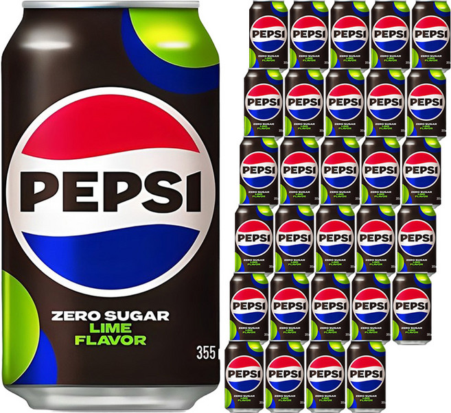 펩시 제로슈거 라임향, 355ml, 72개