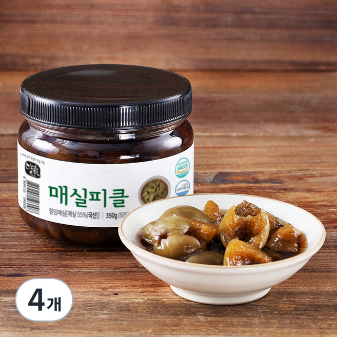담가 매실피클, 350g, 4개