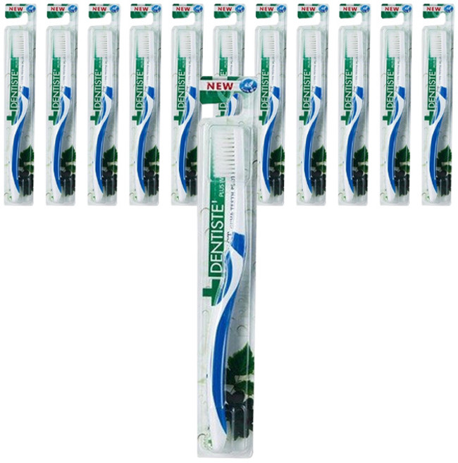 덴티스테 이중 미세모 칫솔, 1개입, 12개