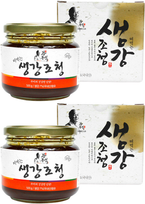 강봉석 두레촌 명인 생강 조청, 500g, 2개