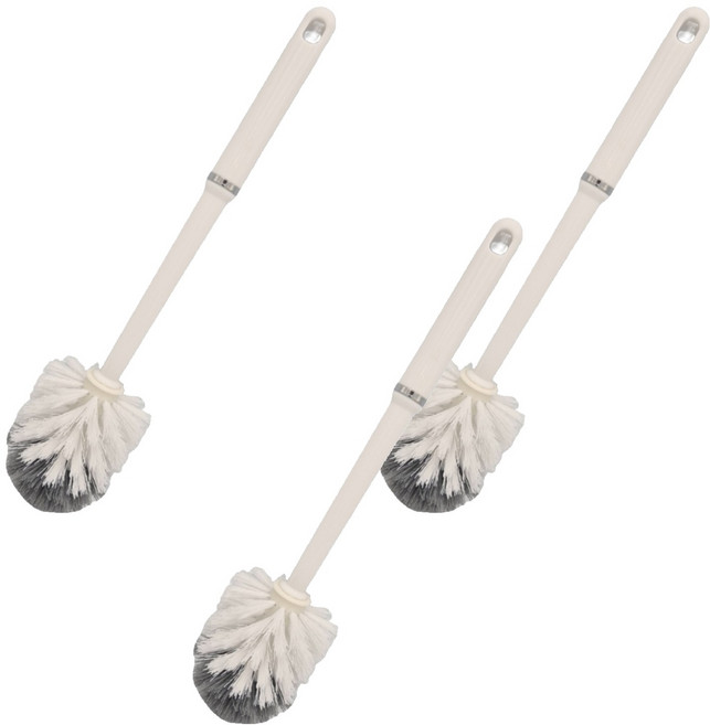 삼정크린마스터 원형 변기솔 2호, 혼합색상, 3개