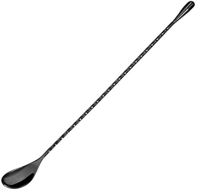 착한살림 칵테일 스텐 바 롱스푼 30cm, 블랙, 1개